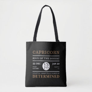 Tote Bag Capricorn Sign of the Zodiac, astrologie