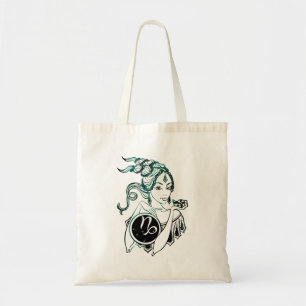 Tote Bag Capricorne Dame Art Déco