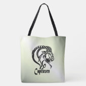 Tote Bag Capricorne la Chèvre de Mer Zodiaque Vert (Dos)