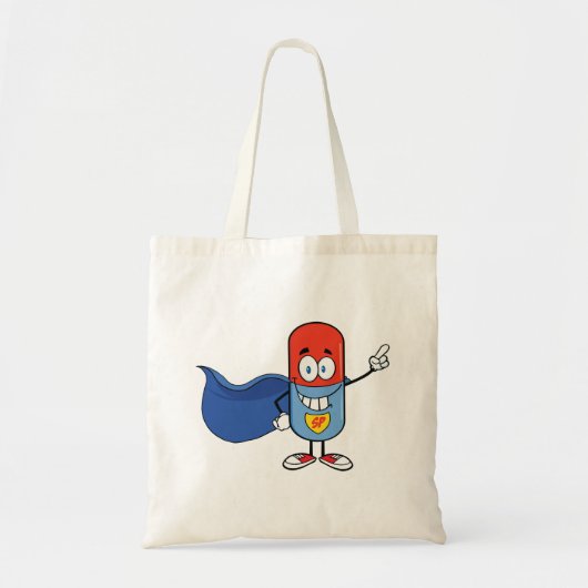 Tote Bag Capsule de pilule de dessin (Devant)