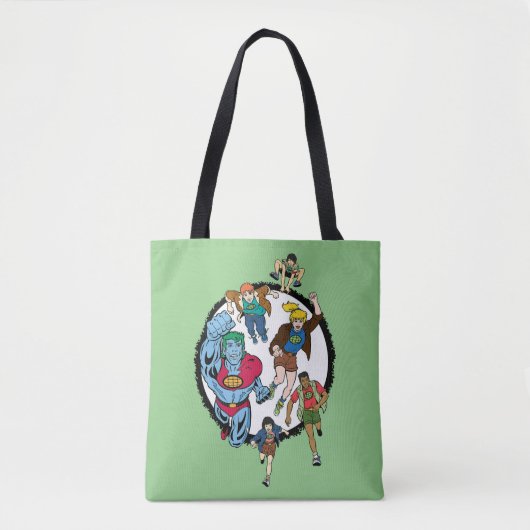 Tote Bag Captain Planet et les Planétètres Cercle Graphic (Devant)