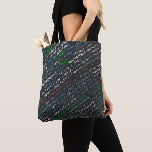 Tote Bag Capture d'écran des codes source (De près)
