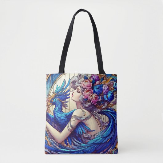 Tote Bag Capture du Phénix Bleu (Devant)
