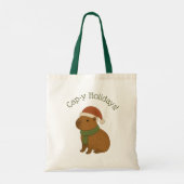 Tote Bag Capybara à Noël (Dos)