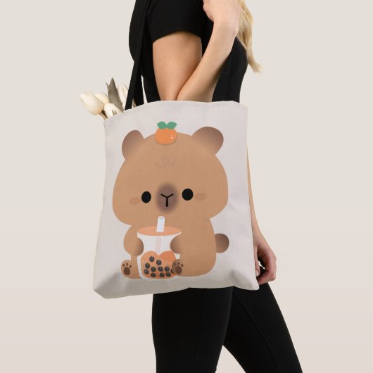 Tote Bag Capybara Boba (De près)
