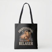 Tote Bag Capybara Drôle Relaxologue Professionnel (Devant)
