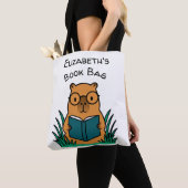 Tote Bag Capybara lisant un livre (De près)