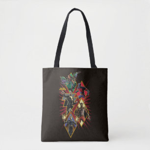 Tote Bag Caractère Adam noir Diamètre Burst Graphic