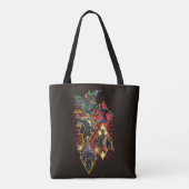 Tote Bag Caractère Adam noir Diamètre Burst Graphic (Dos)