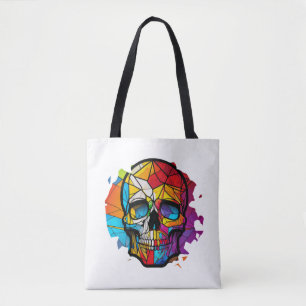 Tote Bag Caractère en verre de couleur de durée de vie du c