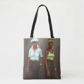 Tote Bag Caractères de rue d'Afro-américain (Devant)