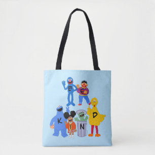 Tote Bag Caractères de rue Sésame   Be Kind - Langue des si