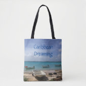 Tote Bag Caraïbes Dream Bonaire Bateaux de pêche Océan (Devant)