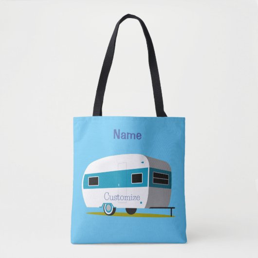Tote Bag Caravan Camper RV Thunder_Cove (Devant)