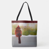 Tote Bag Cardinal avec Visiteur du poème du Ciel (Devant)