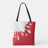 Tote Bag Cardinal blanc Paint Splash Rouge (Dos)