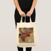 Tote Bag Cardinal du nord en vol (Devant (produit))