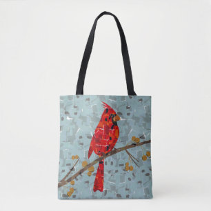 Tote Bag Cardinal Rouge, l'oiseau de Noël
