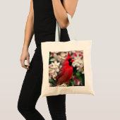 Tote Bag Cardinal rouge mâle (Devant (produit))