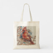 Tote Bag Cardinal sur Virginia Road Map (Dos)