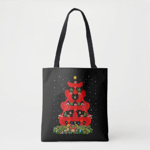 Tote Bag Cardinals Oiseau Arbre de Noël Cadeau Drôle Noël
