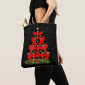 Tote Bag Cardinals Oiseau Arbre de Noël Cadeau Drôle Noël (De près)