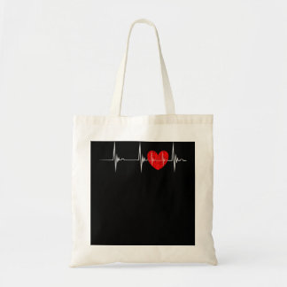 Tote Bag Cardiologue Coeur EKG Cardiol Pulseline