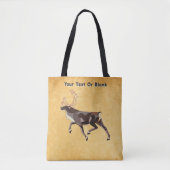 Tote Bag Caribou/Reindeer d'art populaire (Devant)