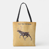 Tote Bag Caribou/Reindeer d'art populaire (Dos)