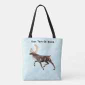 Tote Bag Caribou/Reindeer d'art populaire (Dos)