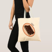Tote Bag Caricature à côtes courtes (Devant (produit))