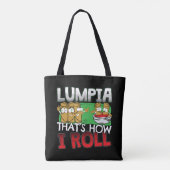 Tote Bag Caricature alimentaire philippine Lumpia (Dos)