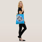 Tote Bag Caricature bleu loutre de mer joyeux (Sur le modèle)