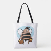 Tote Bag Caricature d'abeille (Dos)