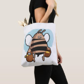 Tote Bag Caricature d'abeille (De près)