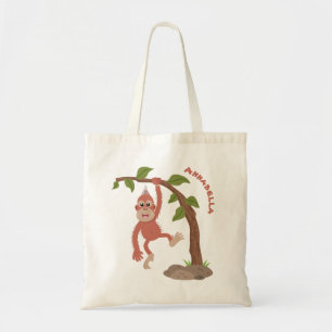 Tote Bag Caricature de bébé orangoutan joyeux