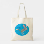 Tote Bag Caricature de bilby australien très heureuse (Dos)