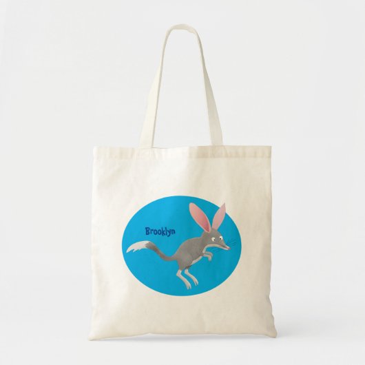 Tote Bag Caricature de bilby australien très heureuse (Devant)