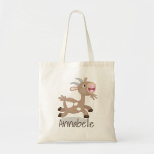 Tote Bag Caricature de chèvre billy joyeux