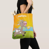 Tote Bag Caricature de chèvre billy joyeux (De près)
