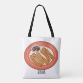Tote Bag Caricature de Churro (Dos)