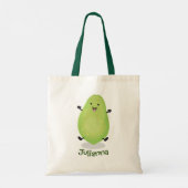 Tote Bag Caricature de fruit de papaye papaye mignonne (Dos)