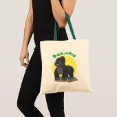 Tote Bag Caricature de gros gorilles joyeux (Devant (produit))
