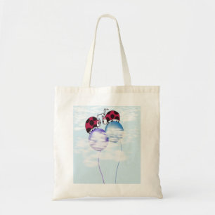 Tote Bag Caricature De Ladybug Et Ballons Colorés