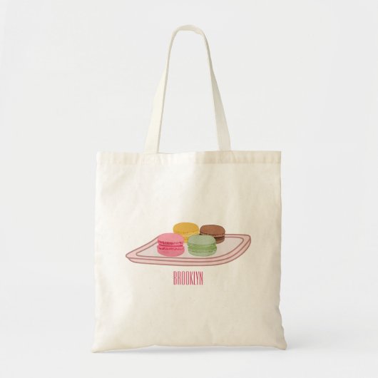 Tote Bag Caricature de Macaron (Devant)