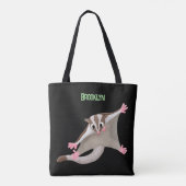 Tote Bag Caricature de planeur de sucre joyeux (Dos)