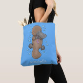 Tote Bag Caricature de platypus bébé très heureuse (De près)