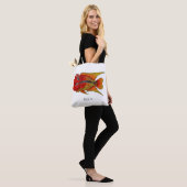 Tote Bag Caricature de poisson cichlide à fleur (Sur le modèle)