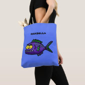 Tote Bag Caricature de poisson de Piranha (De près)