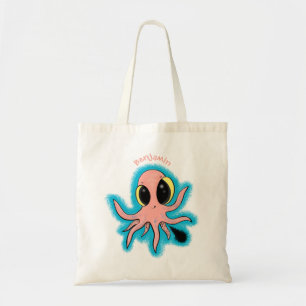 Tote Bag Caricature de poulpe de bébé mignonne et cheeky